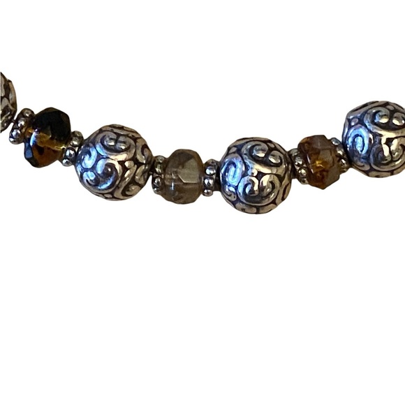 Brighton Latika Multicolor Bead Necklace – Silver & Crystal Boho Charm Y2K - Picture 5 of 9